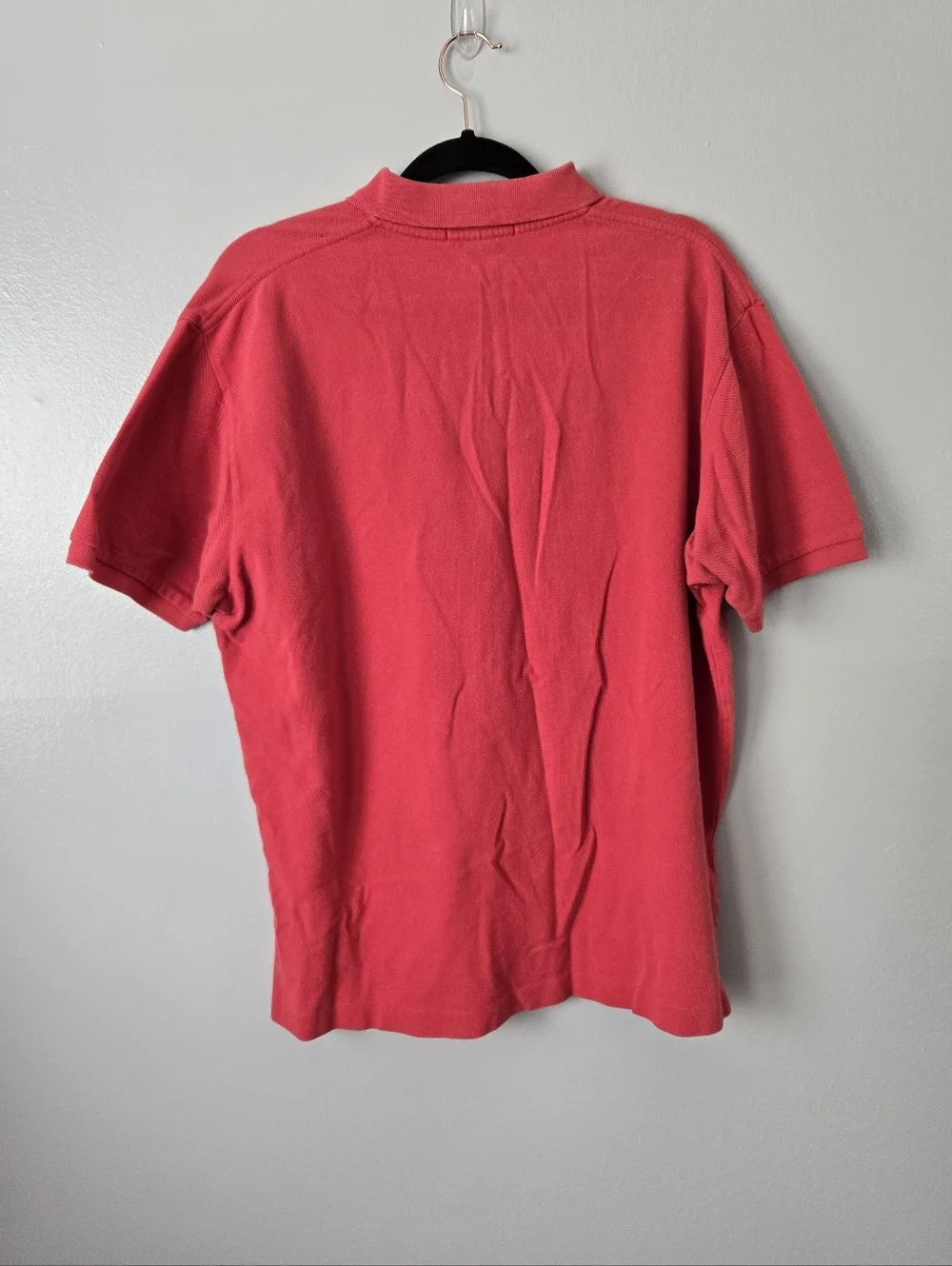 Polo Ralph Lauren Pink/Red Polo Shirt Blue Pony Short Sleeve Large Classic Fit